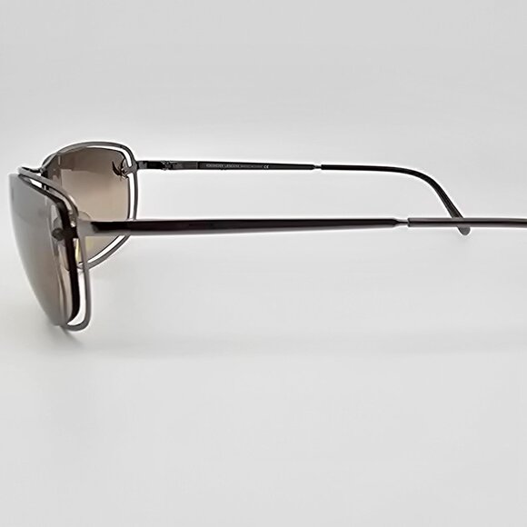 Giorgio Armani 1531 1144/54 Silver Frame Top Gradient Silver Lens Sunglasses - Picture 4 of 16